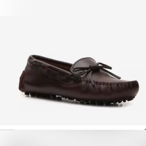 Minnetonka classic driver, dk browns, size 8